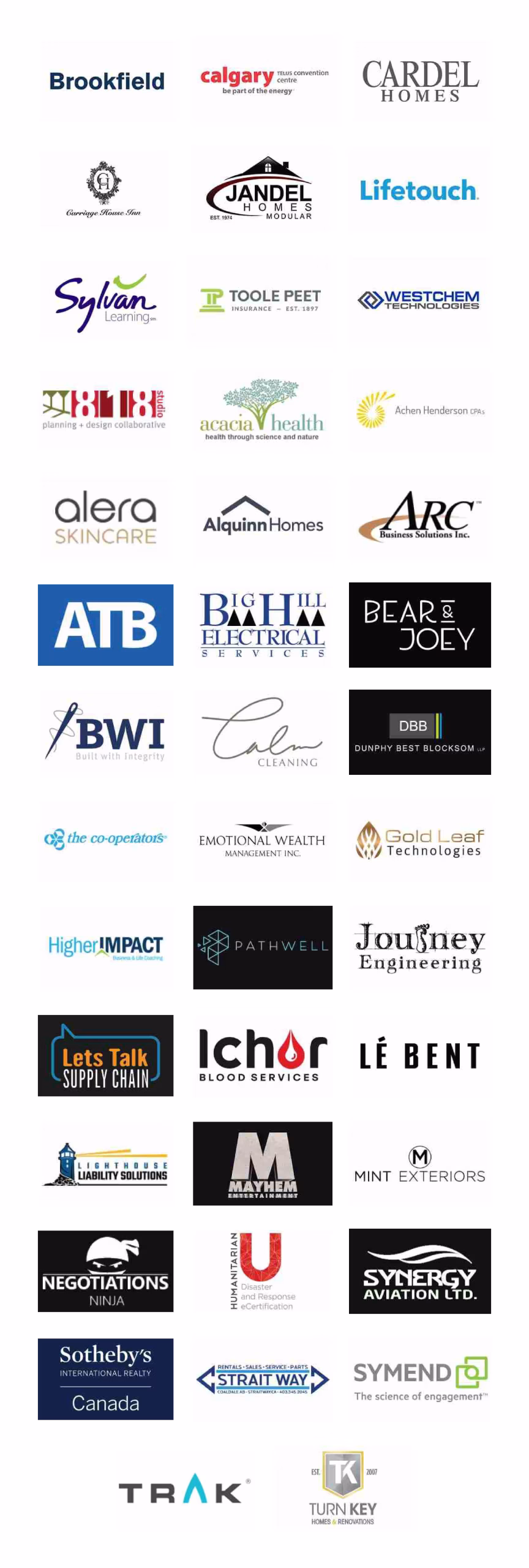 Evolve Business Group client company logos